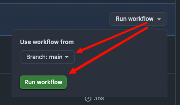Click 'Run workflow'
